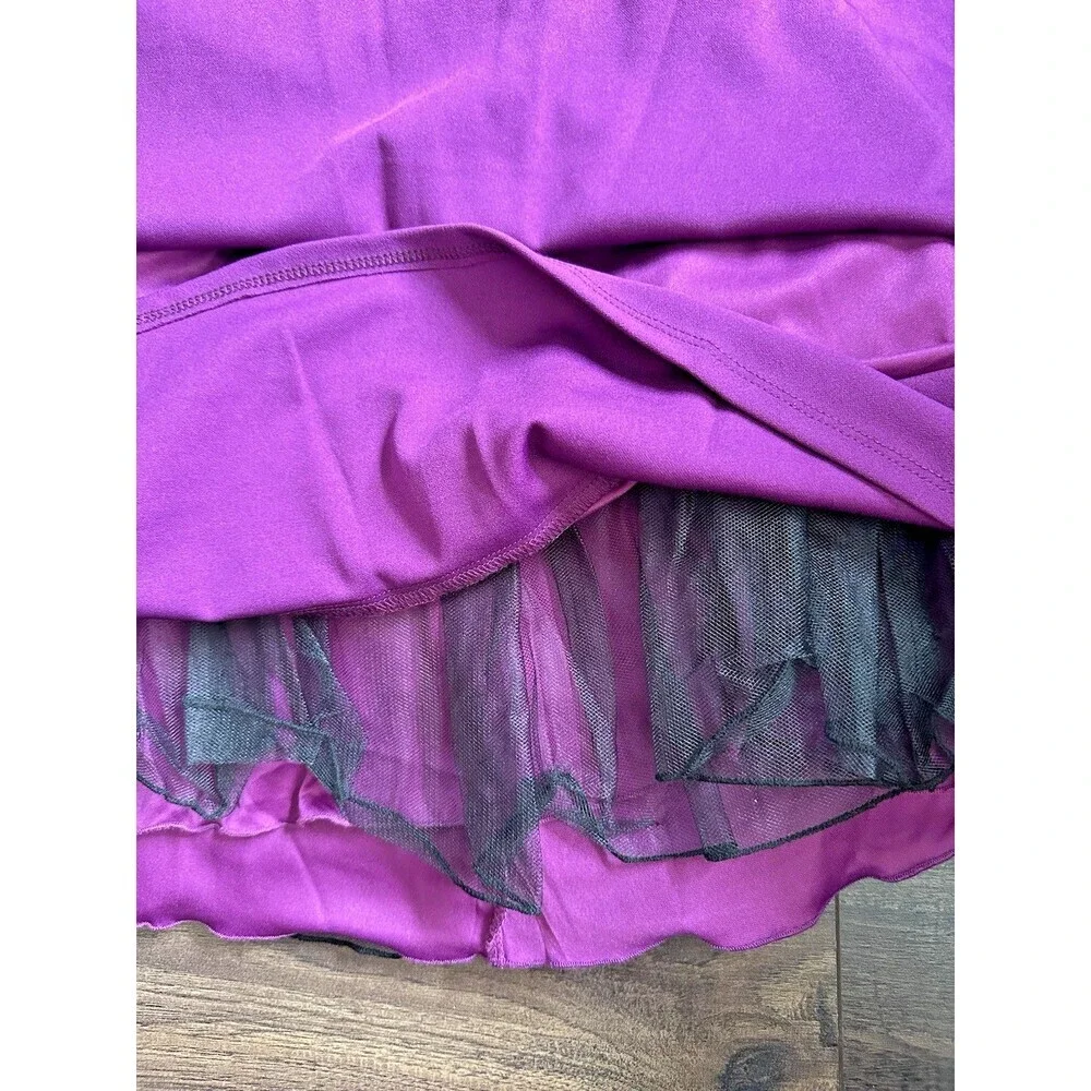 City Studios Women Juniors' Sweetheart-Neckline Fit & Flare Dress Purple 3/4 - Picture 6 of 9